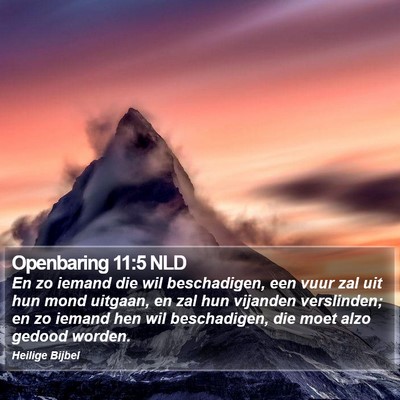 Openbaring 11:5 NLD Bible Verse Image