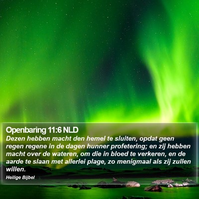 Openbaring 11:6 NLD Bible Verse Image