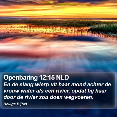 Openbaring 12:15 NLD Bible Verse Image