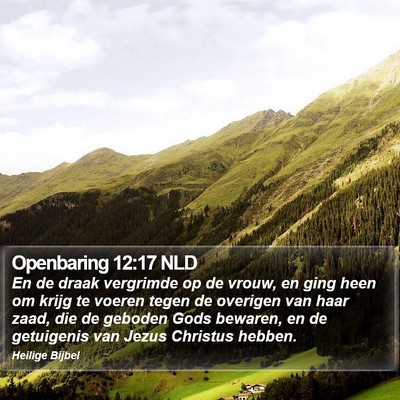Openbaring 12:17 NLD Bible Verse Image