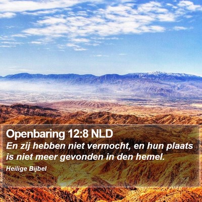 Openbaring 12:8 NLD Bible Verse Image