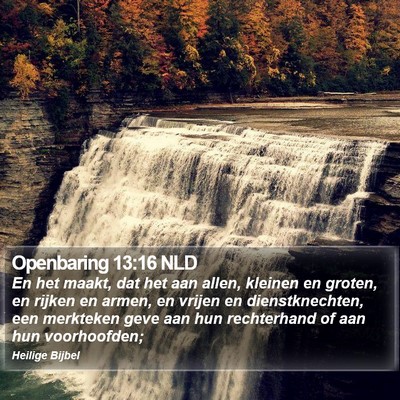 Openbaring 13:16 NLD Bible Verse Image