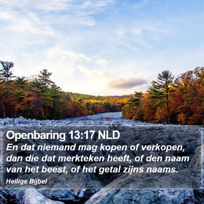 Openbaring 13:17 NLD Bible Verse Image
