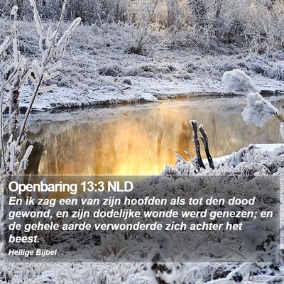 Openbaring 13:3 NLD Bible Verse Image