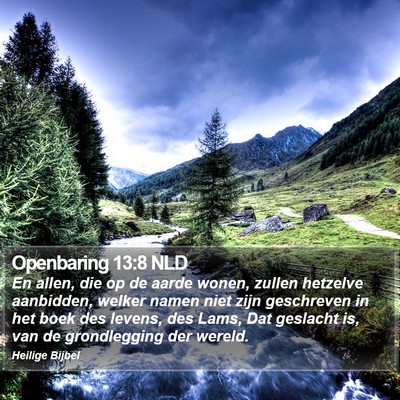 Openbaring 13:8 NLD Bible Verse Image