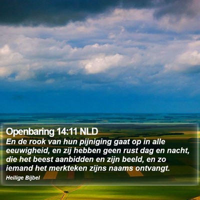 Openbaring 14:11 NLD Bible Verse Image