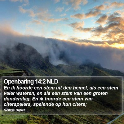 Openbaring 14:2 NLD Bible Verse Image
