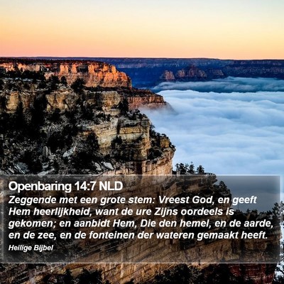 Openbaring 14:7 NLD Bible Verse Image