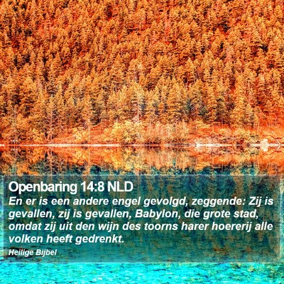 Openbaring 14:8 NLD Bible Verse Image