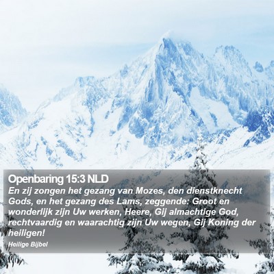 Openbaring 15:3 NLD Bible Verse Image