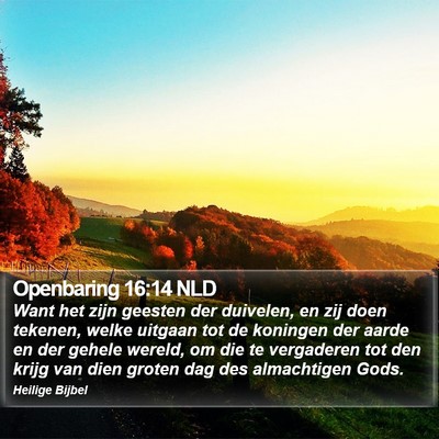 Openbaring 16:14 NLD Bible Verse Image