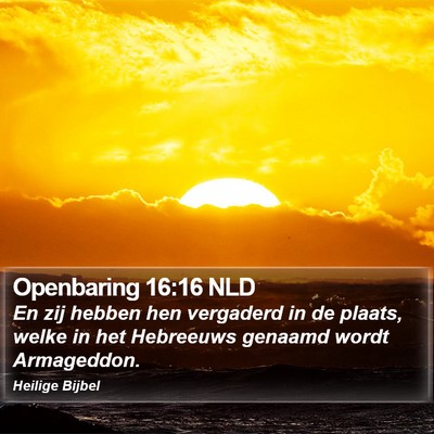 Openbaring 16:16 NLD Bible Verse Image
