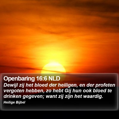 Openbaring 16:6 NLD Bible Verse Image