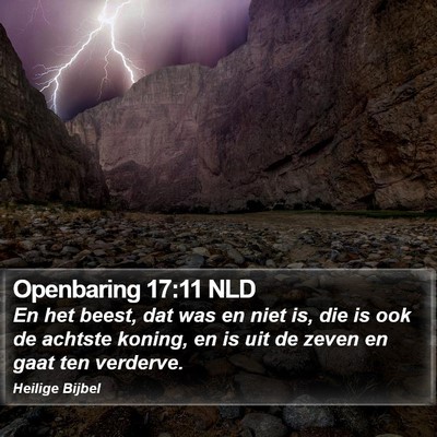 Openbaring 17:11 NLD Bible Verse Image