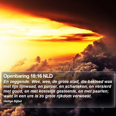 Openbaring 18:16 NLD Bible Verse Image