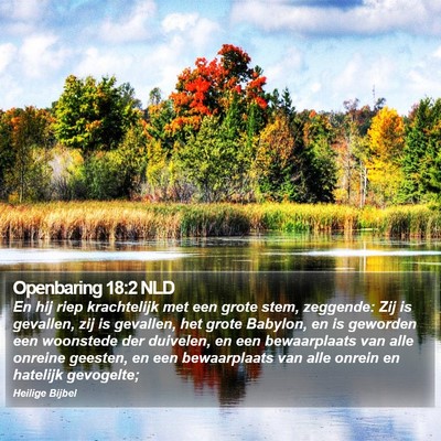 Openbaring 18:2 NLD Bible Verse Image