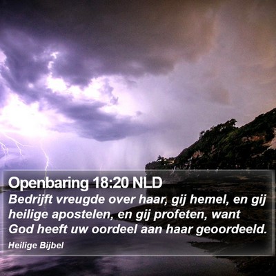 Openbaring 18:20 NLD Bible Verse Image