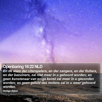 Openbaring 18:22 NLD Bible Verse Image