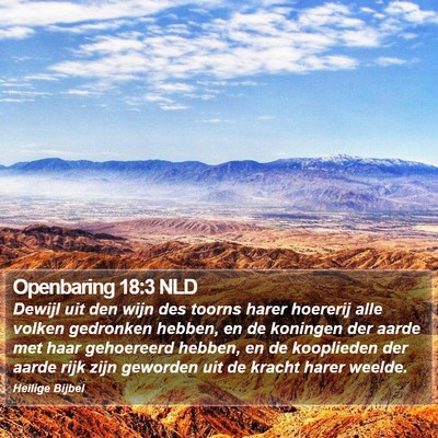 Openbaring 18:3 NLD Bible Verse Image