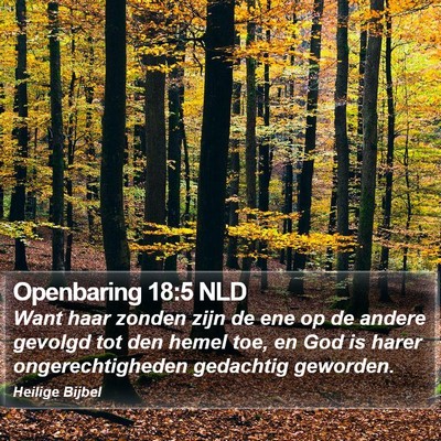 Openbaring 18:5 NLD Bible Verse Image