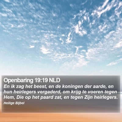 Openbaring 19:19 NLD Bible Verse Image
