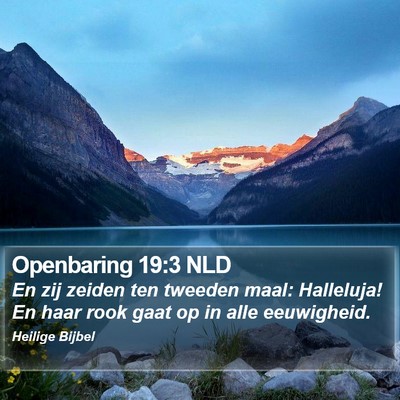 Openbaring 19:3 NLD Bible Verse Image