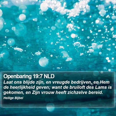 Openbaring 19:7 NLD Bible Verse Image