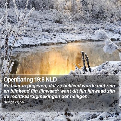 Openbaring 19:8 NLD Bible Verse Image