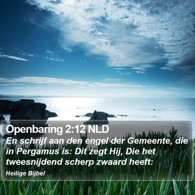 Openbaring 2:12 NLD Bible Verse Image