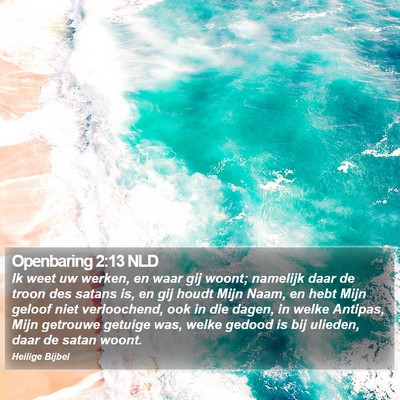 Openbaring 2:13 NLD Bible Verse Image