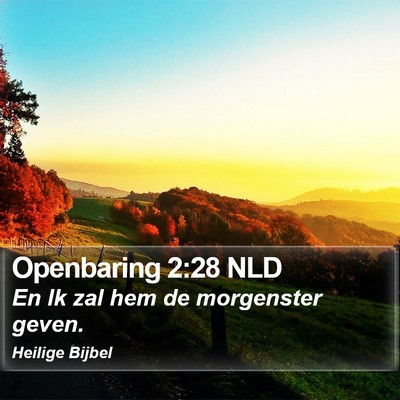 Openbaring 2:28 NLD Bible Verse Image