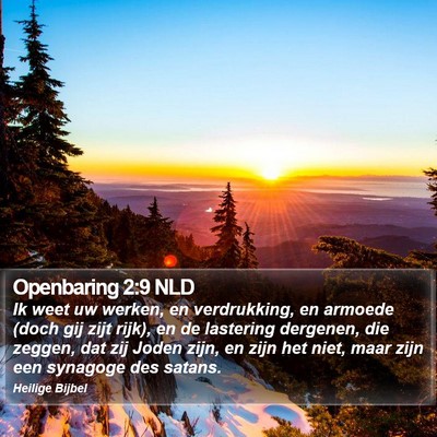 Openbaring 2:9 NLD Bible Verse Image