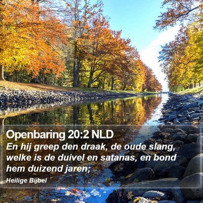 Openbaring 20:2 NLD Bible Verse Image
