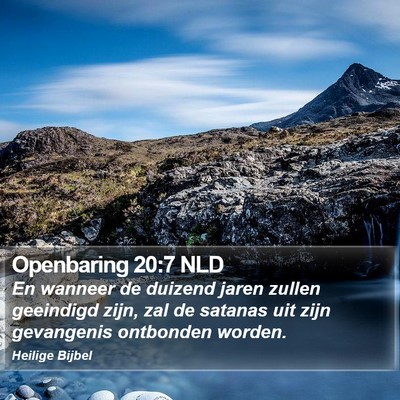 Openbaring 20:7 NLD Bible Verse Image