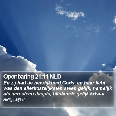 Openbaring 21:11 NLD Bible Verse Image
