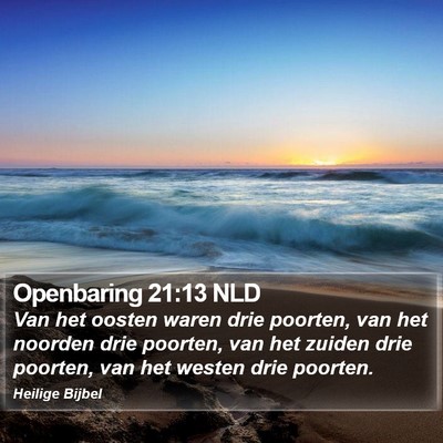 Openbaring 21:13 NLD Bible Verse Image