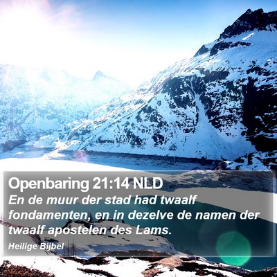 Openbaring 21:14 NLD Bible Verse Image