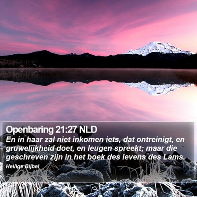 Openbaring 21:27 NLD Bible Verse Image
