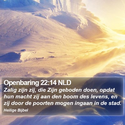 Openbaring 22:14 NLD Bible Verse Image