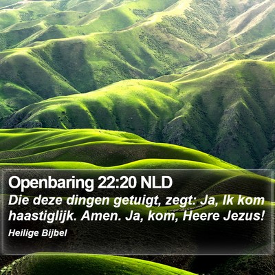 Openbaring 22:20 NLD Bible Verse Image