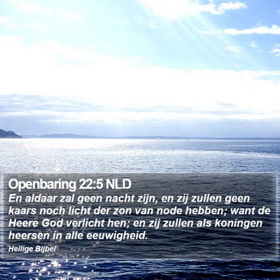 Openbaring 22:5 NLD Bible Verse Image