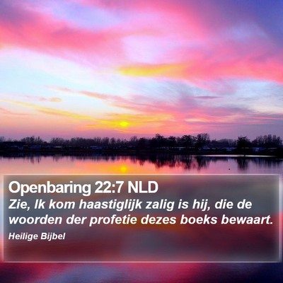 Openbaring 22:7 NLD Bible Verse Image