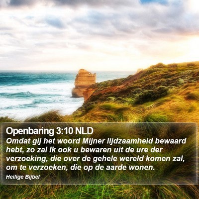 Openbaring 3:10 NLD Bible Verse Image