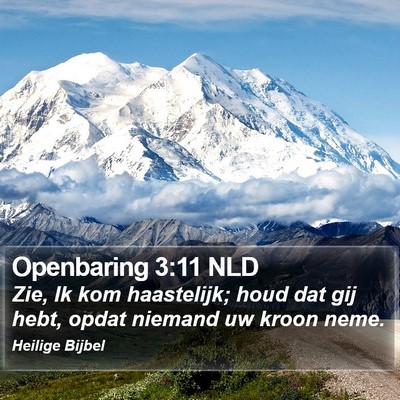 Openbaring 3:11 NLD Bible Verse Image