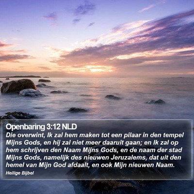 Openbaring 3:12 NLD Bible Verse Image