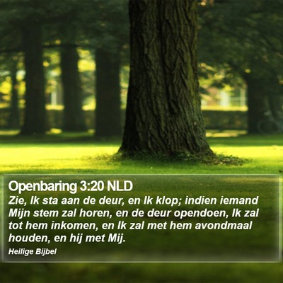 Openbaring 3:20 NLD Bible Verse Image