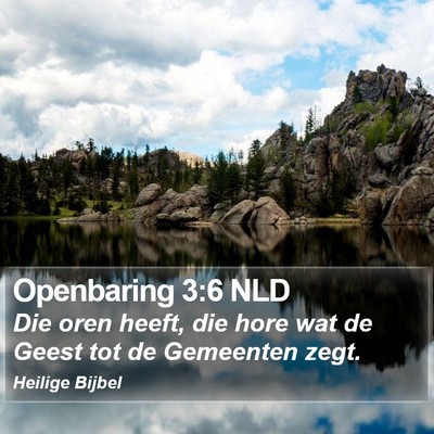 Openbaring 3:6 NLD Bible Verse Image