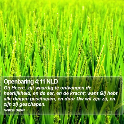 Openbaring 4:11 NLD Bible Verse Image