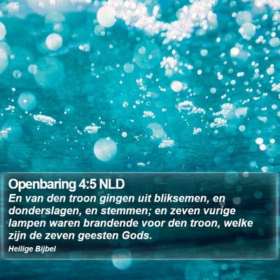 Openbaring 4:5 NLD Bible Verse Image