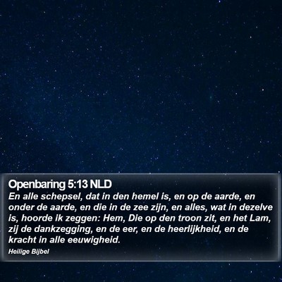 Openbaring 5:13 NLD Bible Verse Image
